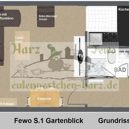 Apartamento Harz Eulennestchen S1 *